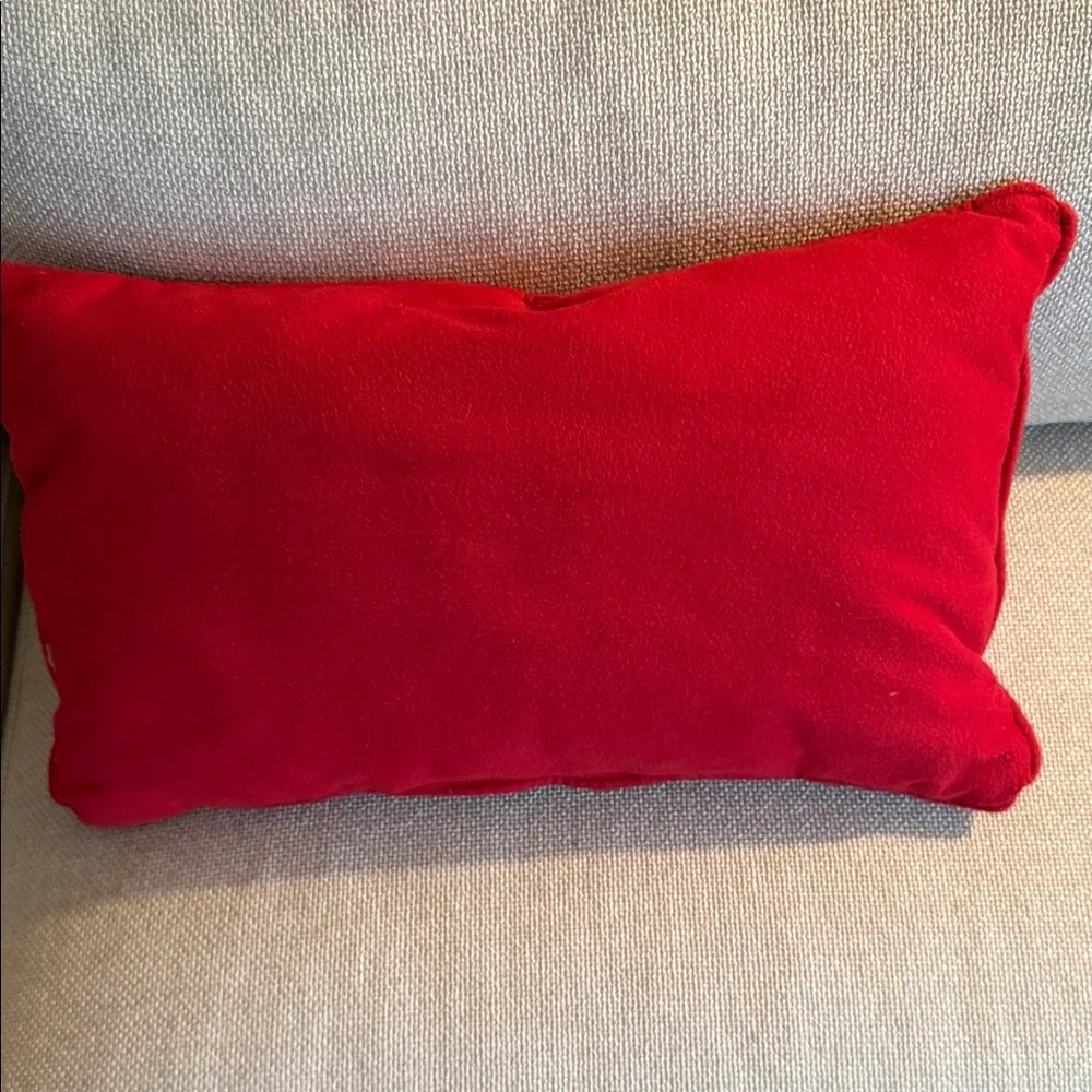 Red Holiday Decorative Pillow